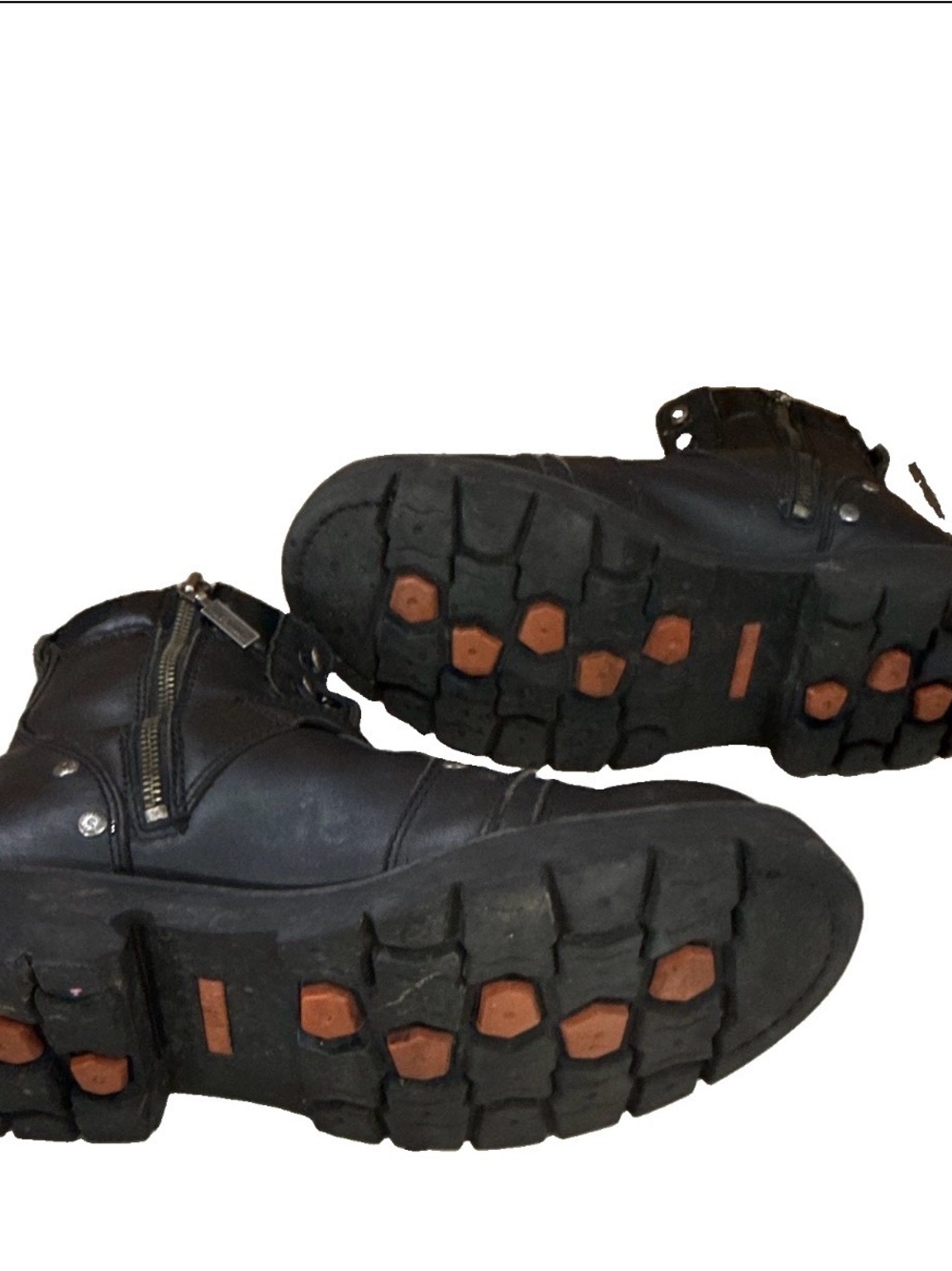 HARLEY DAVIDSON BRAKE BUCKLE MOTORCYCLE BOOTS - ROUND TOE